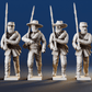 CSA right shoulder shift marching infantry mixed headdress variant 7 rear view