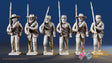 Confederate right shoulder shift marching infantry with mixed headdress, variant 7