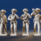 CSA Virginia dismounted skirmish command miniature figures rear view