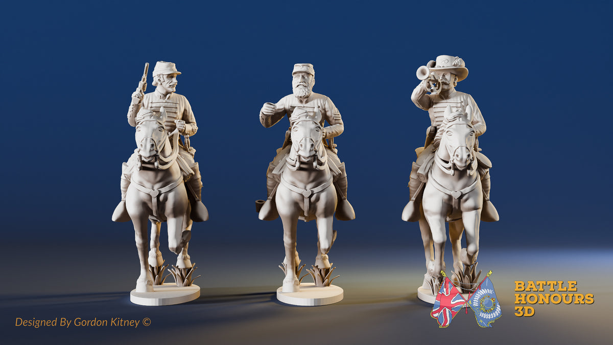 CSA Virginia galloping command miniature figures variant 1
