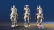 CSA Virginia galloping pistols miniature figures