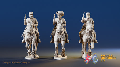 CSA Virginia galloping pistols miniature figures
