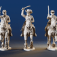 CSA Virginia cavalry galloping swords rear view
