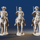 CSA Virginia cavalry trotting carbines rear view