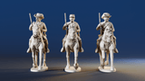 CSA Virginia cavalry trotting carbines rear view