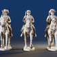 CSA Virginia cavalry trotting swords rear view