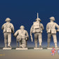 WW2 Canadian Battledress Command miniature figures rear view