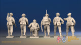 WW2 Canadian Battledress Command miniature figures rear view