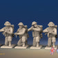 WW2 Canadian Battledress Kneeling miniature figures front view