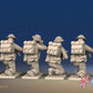 WW2 Canadian Battledress Kneeling miniature figures rear view