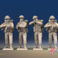 WW2 Canadian Battledress Standing Firing miniature figures front view