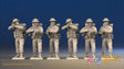 WW2 Canadian Battledress Standing Firing miniature figures front view
