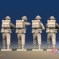 WW2 Canadian Battledress Standing Firing miniature figures rear view