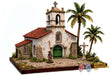 Colonial Caribbean church terrain model graphic