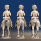Napoleonic French Elite Hussars - Campaign Dress, Colpack, Trotting