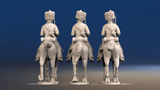 Napoleonic French Elite Hussars - Campaign Dress, Colpack, Trotting