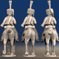 Napoleonic French Elite Hussars - Full Dress, Colpack, Trotting