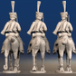 Napoleonic French Hussars - Full Dress, Shako, Trotting