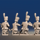 Napoleonic French Elite Company Foot Dragoons loading and firing kneeling rear view