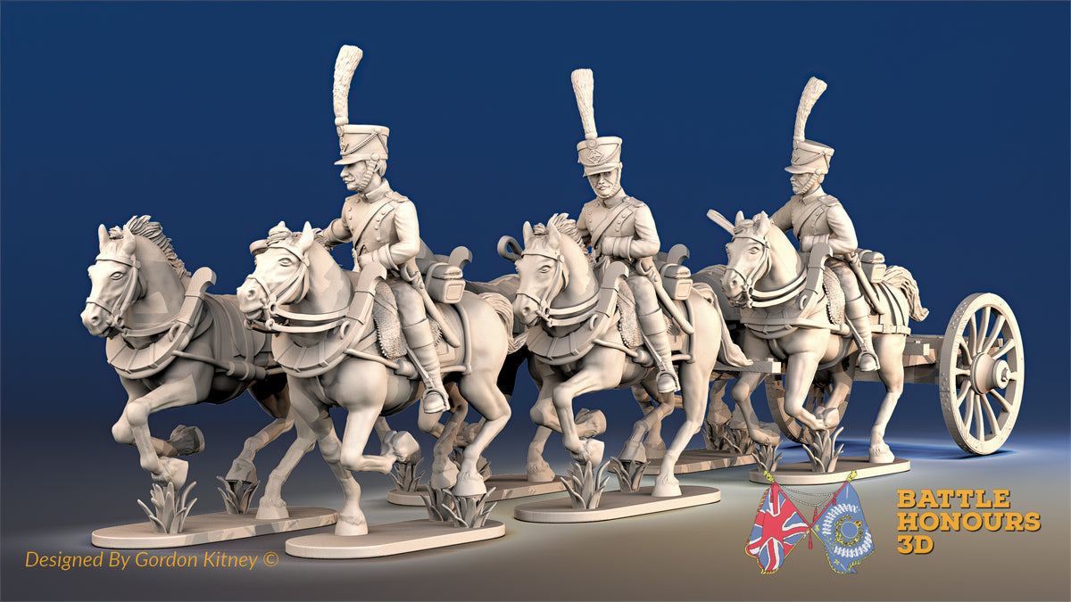 French artillery train shako galloping view 1