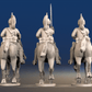 Napoleonic French Dragoons - Covered Helmet Galloping, Back Set 1