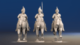 Napoleonic French Dragoons - Covered Helmet Galloping, Back Set 1