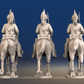 Napoleonic French Dragoons - Covered Helmet Trotting - Set 1