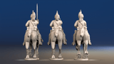 Napoleonic French Dragoons - Covered Helmet Galloping, Back Set 3
