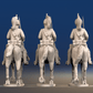 Napoleonic French Dragoons - Covered Helmet Trotting - Set 3