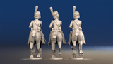 Napoleonic French Elite Dragoons - Bearskin Galloping