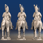 Napoleonic French Dragoons - Uncovered Helmet Trotting