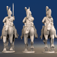 Napoleonic French Dragoons - Uncovered Helmet Galloping - Set 3