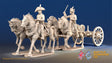 French 4 horse limber bicorn trotting alternate view