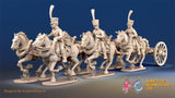 French 6 horse limber shako galloping alternate view