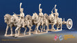 French 6 horse limber shako trotting alternate view