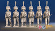 French advancing elite Voltigeurs colpack mixed greatcoat alternate view 2