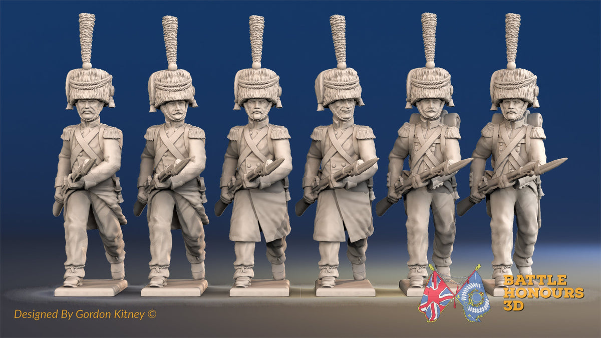 French advancing elite Voltigeurs colpack mixed greatcoat alternate view 2