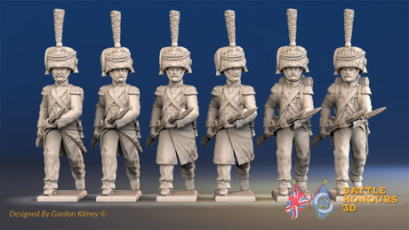 French advancing elite Voltigeurs colpack mixed greatcoat alternate view 2