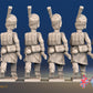 French Carabiniers advancing rear view