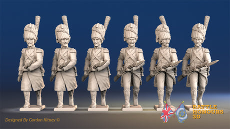 French Carabiniers advancing bearskin greatcoat boots alternate view