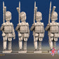 French Carabiniers miniature figures rear view