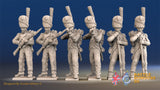 French Carabiniers firing and loading alternate view