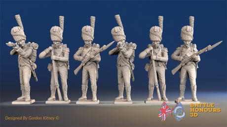 French Carabiniers loading firing bearskin boots alternate view