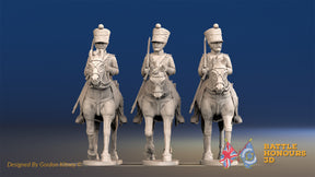 French Chasseur Cheval campaign dress trotting alternate view