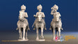 French Chasseur Cheval command campaign dress trotting alternate view