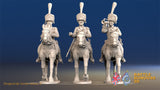 French Chasseur Cheval command full dress trotting set 1 alternate view