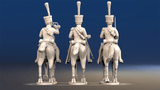French Chasseurs à Cheval command trotting set 2 rear view