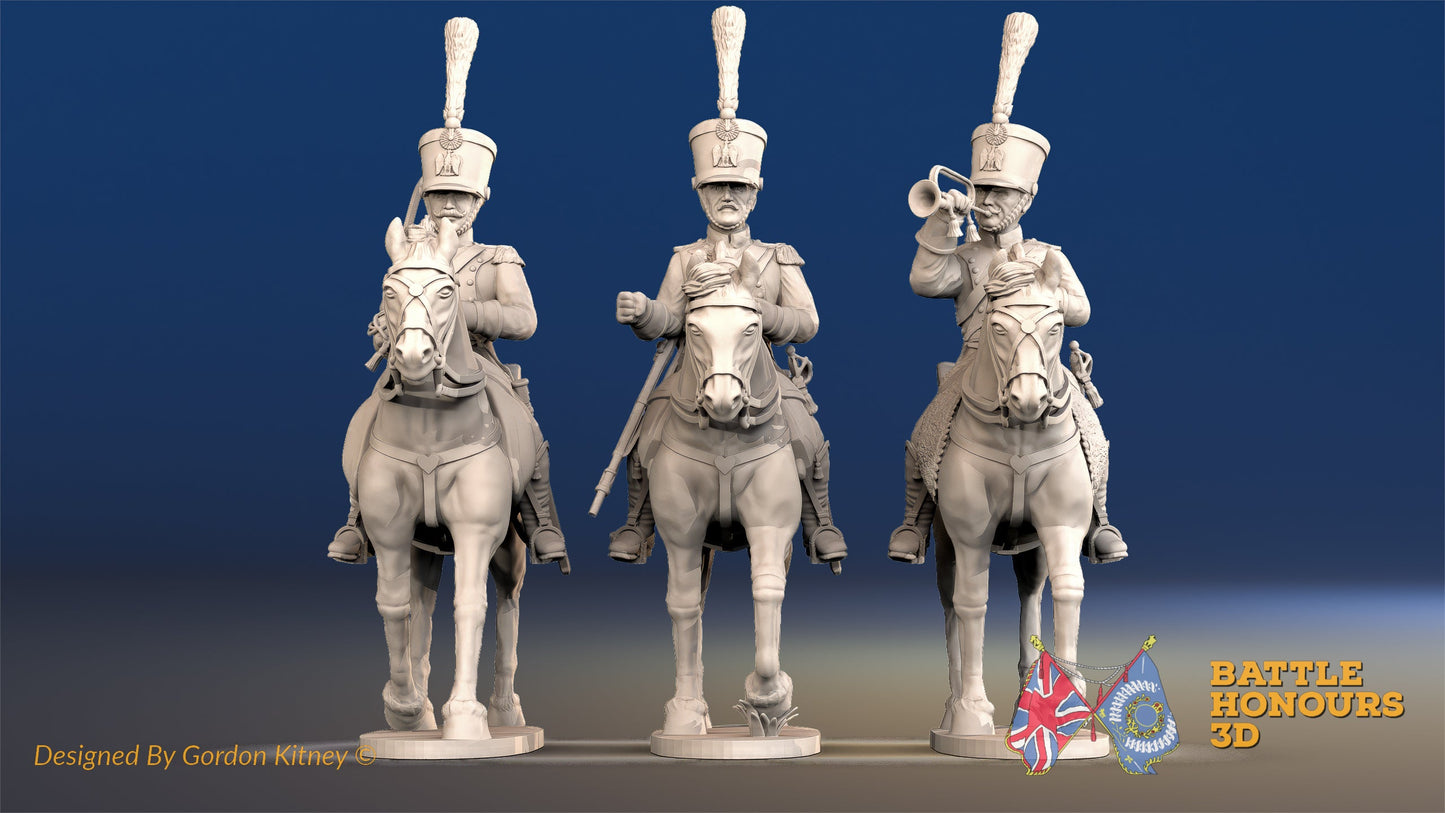 French Chasseur à Cheval Command Trotting Set 2