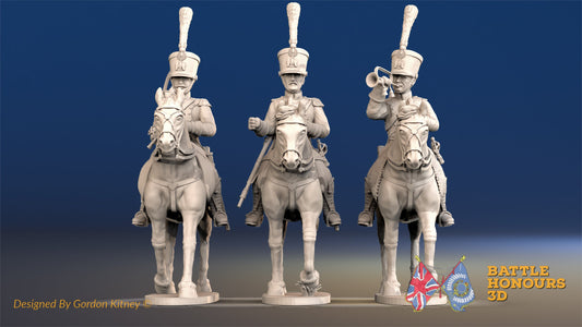 French Chasseur à Cheval Command Trotting Set 2