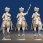 Napoleonic French elite Chasseurs à Cheval campaign dress galloping set 1 rear view